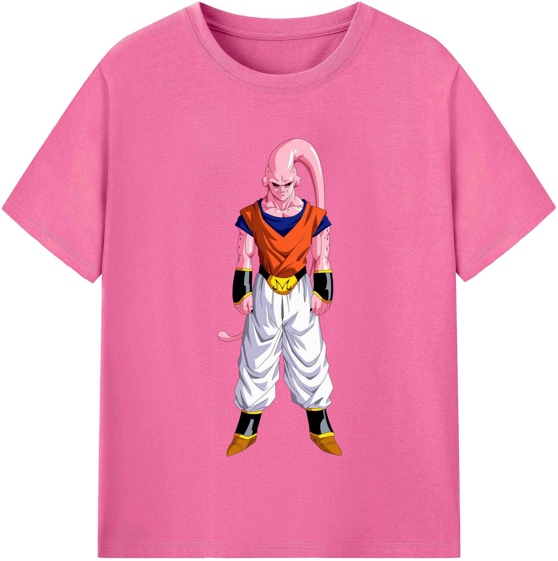 （画像用） ドラゴンボール 魔人ブウ DRAGON BALL Majin Buu レディースカジュアルプリントTシャツ（綿100％）